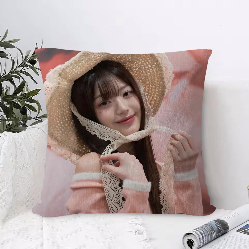 Подушка с чехлом Jang Won-young, наволочка от пылевых клещей, скрытая молния, шелковистый короткий плюш, чехол для диванной подушки 30cmx30cm