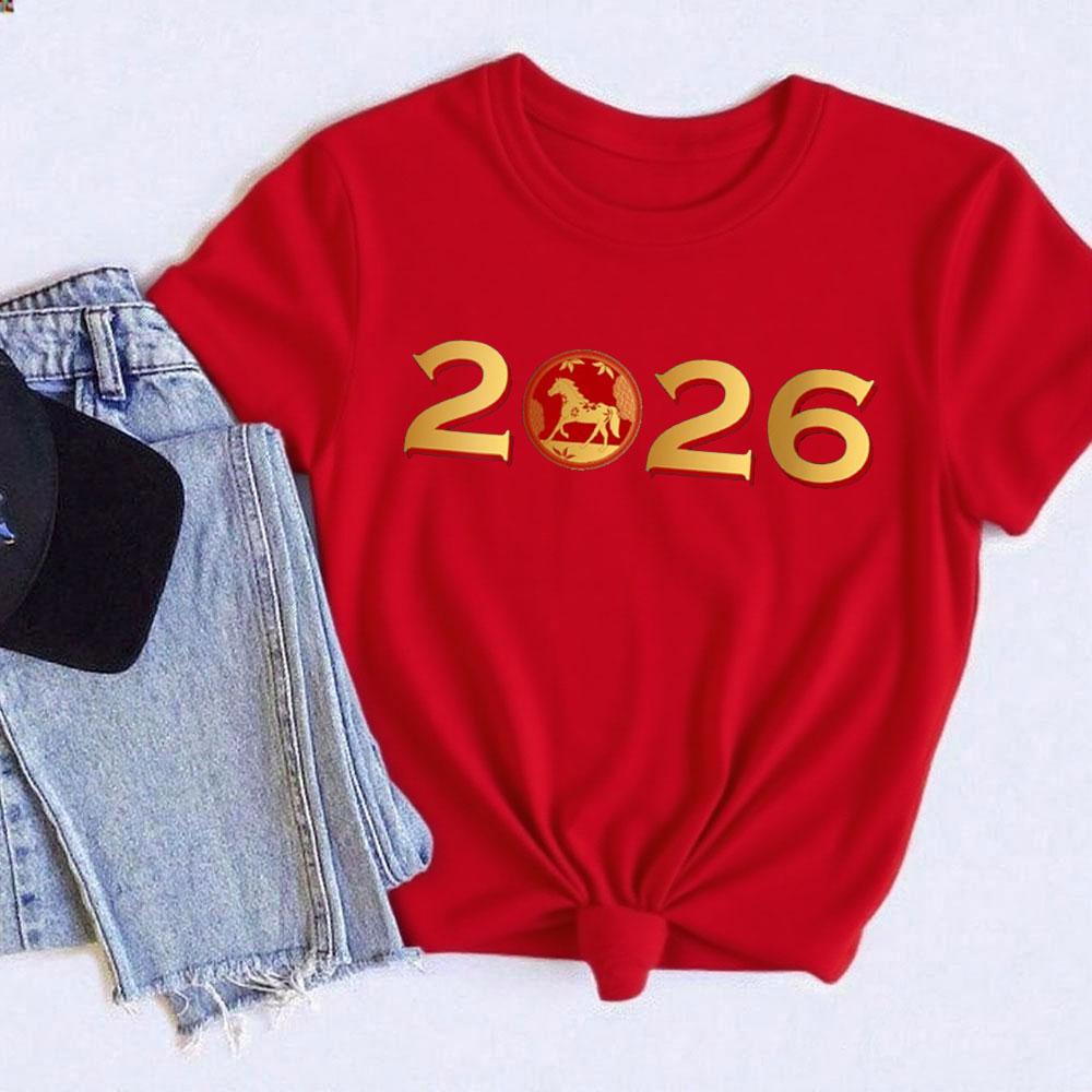 Chinese New Year of The Horse Lunar Zodiac ONeck Yk Top TShirt Unisex High New Year Gift Quality Summer Tshirts Clothes