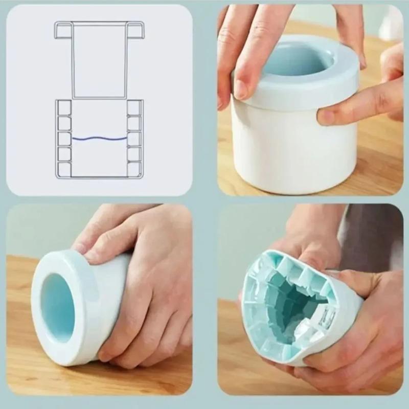 Food-Grade Silicone Ice Tray - Mini Low-Temp Resistant Ice Cube Mold Easy to Release & Clean