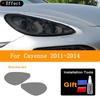 2 Pcs Car Headlight Tailight Protective Film Transparent Black TPU Sticker For Porsche Cayenne Macan Taycan 2011 To