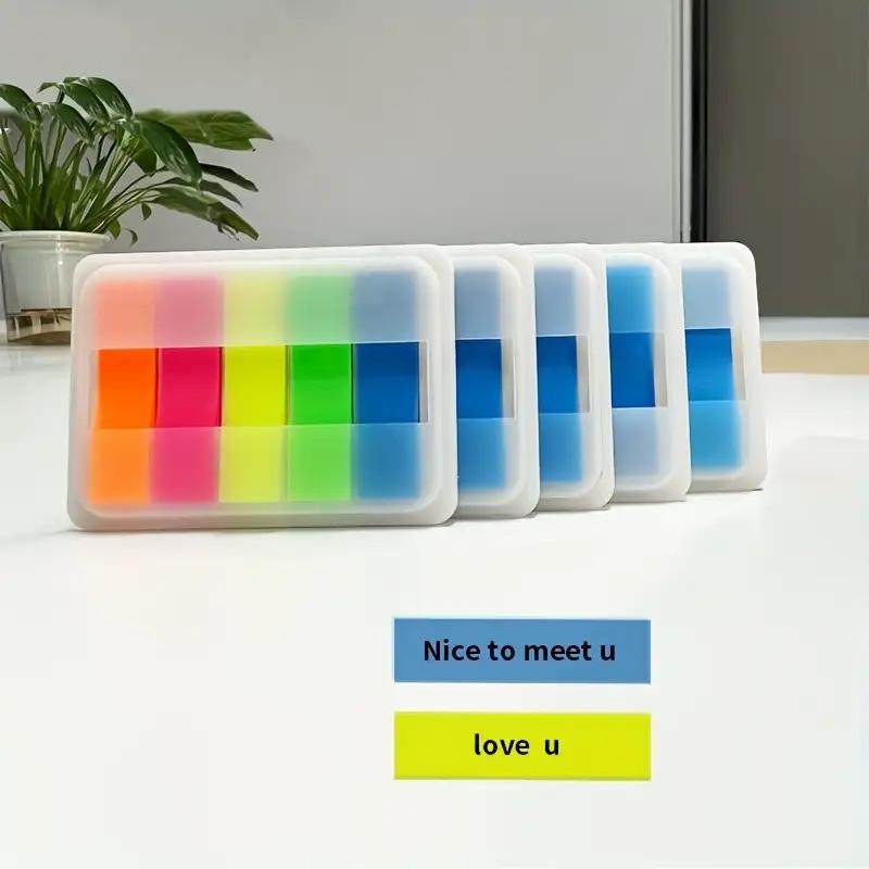 500 Blatt Morandi Transparente Selbstklebende Haftnotizen - Pastellfarben - Durchscheinende Seiten zur Farbcodierung & für Privatsphäre, Notizblock