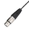 Copper Wire Mini XLR 3pin To XLR 3pin Female Aluminum Foil Shielded Microphone Cable  Daily Use