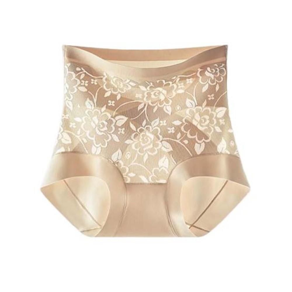 Jacquard Flower Butt Lifter Underpants Shapewear Seamless Slimming Panties Women XL 60-70kg
