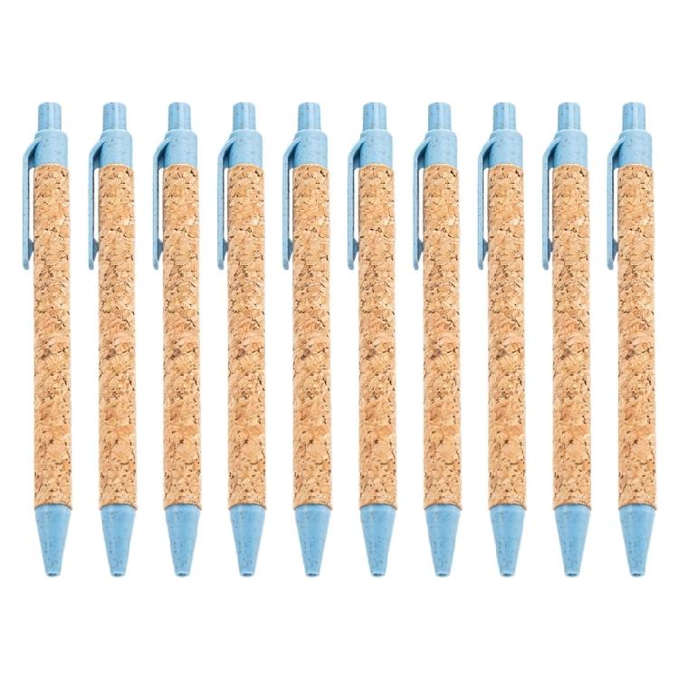 10 Pcs Signature Pen 1.0mm Retractable Ballpoint Pen Writing Pen for Student 1 синий