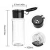 5/10/15Pcs 100Ml Empty Jars Plastic Spice Bottles Set For Storing Barbecue Seasoning Salt Pepper With Spice Rack Holds