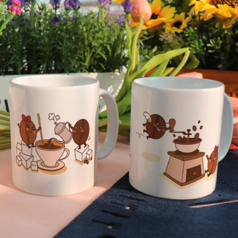 ij573-Design Mug 2p-Cute Coffee Bean Couple