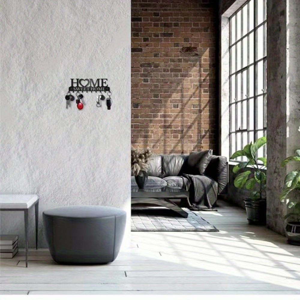 Key Holder Wall Mount Key Holder Hooks Organizer Hanger Rack Wall Mounted Screws Anchors for Home Vintage Metal Hallway Garage M