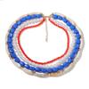 Fashion retro ethnic style multi-layer stacking resin imitation pearl versatile necklace, trendy women's necklace