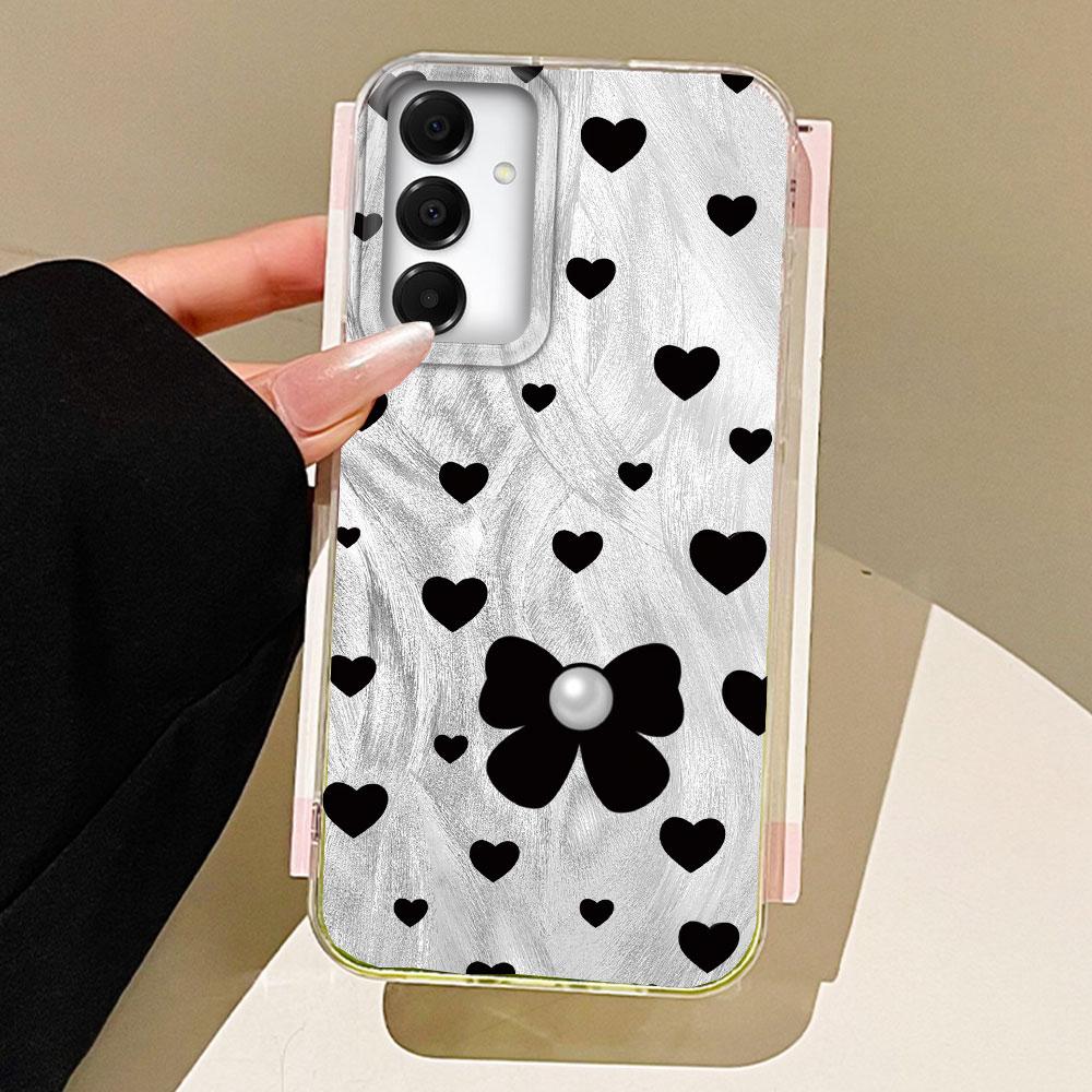 

Зеленый Чехол для телефона с текстурой перьев и бантом в виде сердца для Samsung Galaxy A55 A56 A36 A26 A16 A53 A06 A14 A24 A34 A54 A15 A25 A35 Samsung Galaxy A55 5G белый