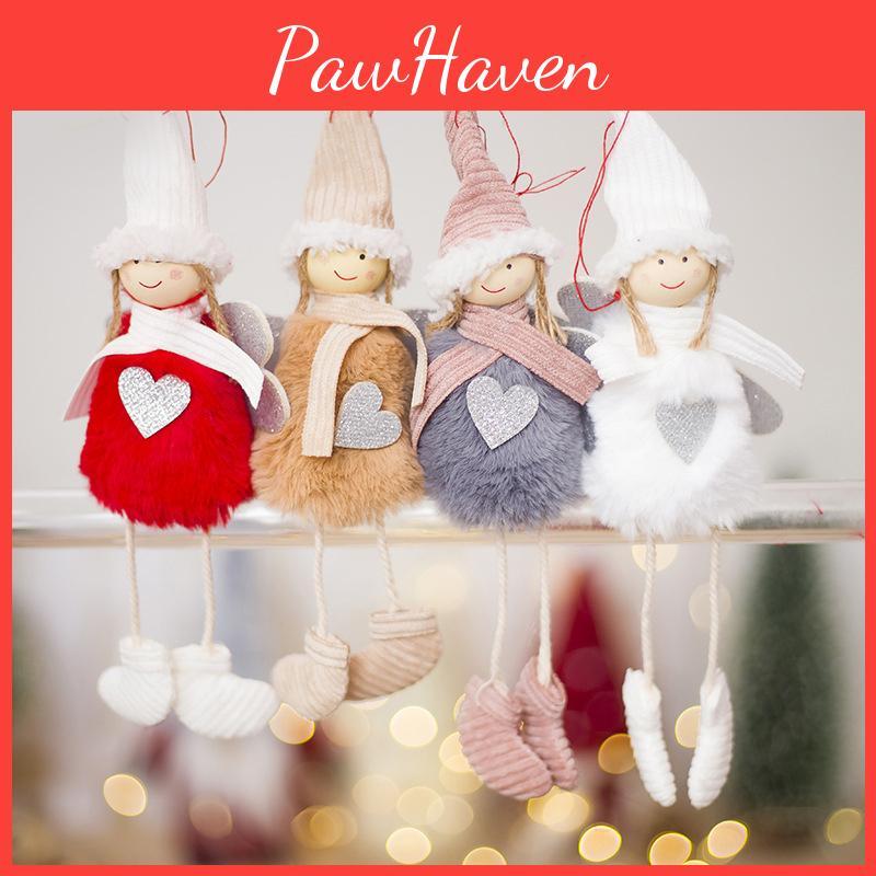 Adorable Christmas Angel Plush Doll Pendant With Charming Creative Design