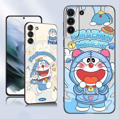Cartoon Anime Doraemon Schwarze Silikon Handyhülle Für Samsung Galaxy S23 S21 S20 FE S24 S22 Ultra S10E S10 S9 S8 Plus