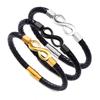 Bangles Men Bracelet Stainless Steel Braided Bracelets Classic NO.8 Bracelet  Jewelry Gifts