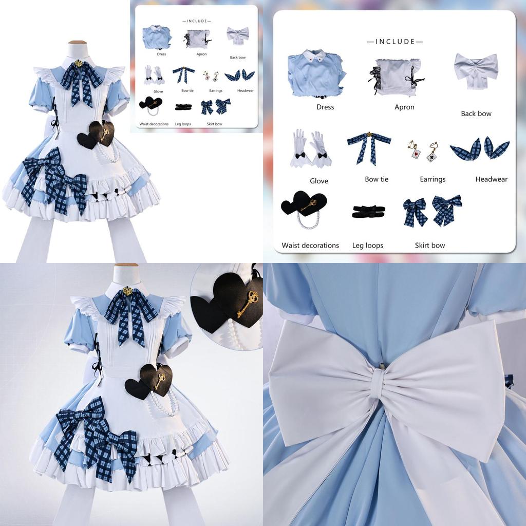 Lovelive Cosplay Outfit With White Thigh Socks For Game Role Play