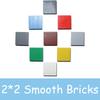 50PCS MOC Assemble Particles 3068 Size 2x2 Bricks Flat Tile Smooth 2*2 Building Blocks DIY Educational Creative Toy for Kids