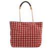 Fashionable Plaid Tote Bag For School And Daily Use With Soft Canvas Material