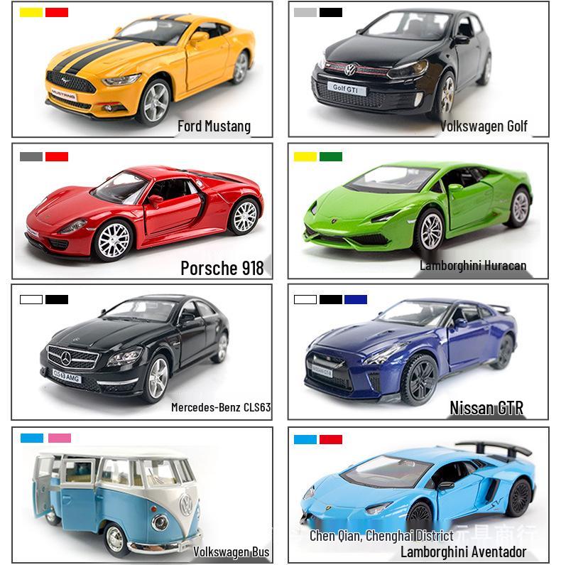 Mercedes-Benz G63 Alloy Land Rover & McLaren Pull-Back Metal Toy Car Set for Kids