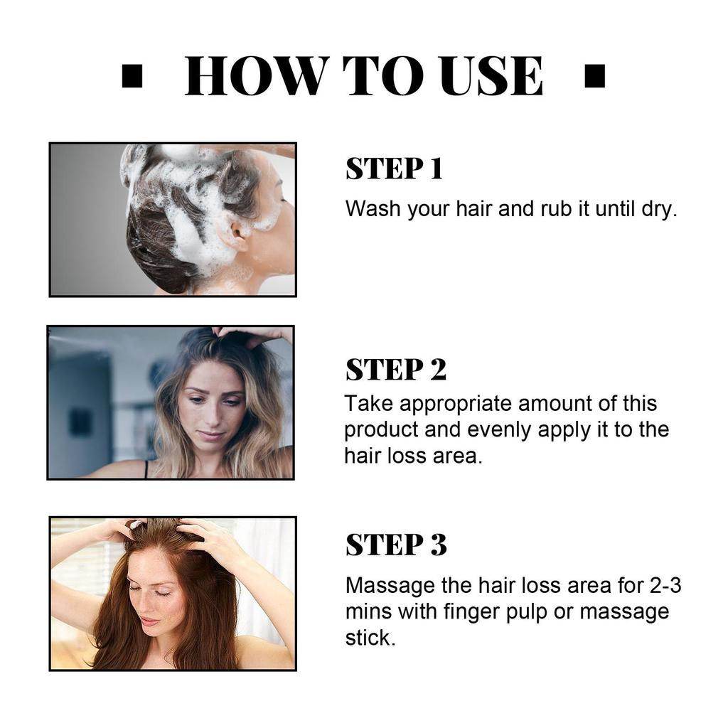 OUHOE Ginger Hair Essence 30ml promotes hair growth, prevents dry, damaged, and thinning hair, and acts as an anti-hair loss and hair growth spray