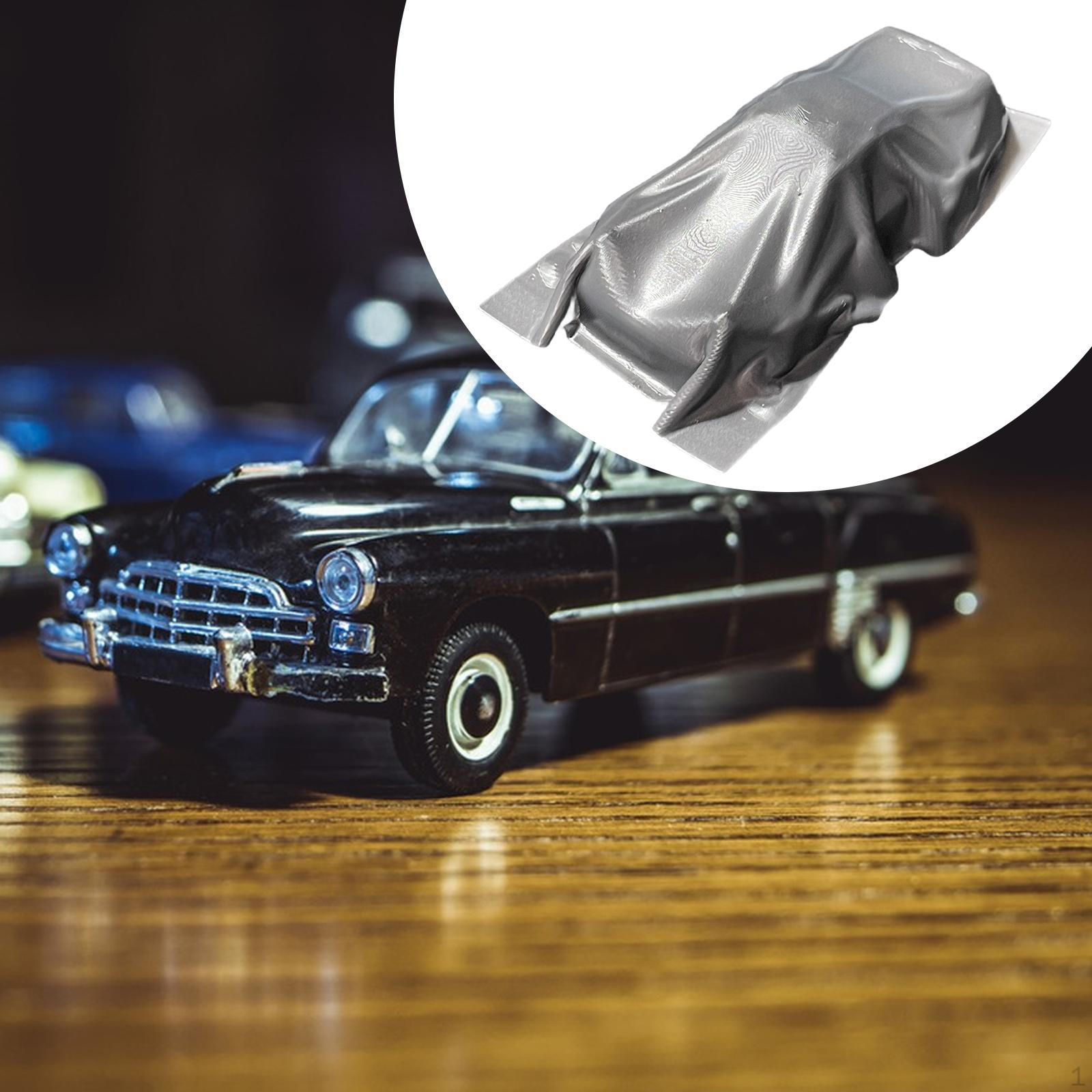 

1/64 Car Model Cover Display Ornament Photo Props Decorative Cars Toys Miniature Figure for Repair срібний
