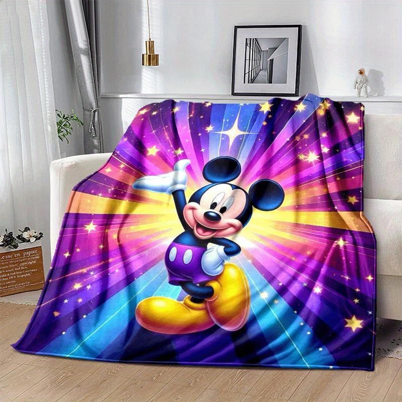 1pc Mickey Printing Blanket - Soft, All-Season Throw for Living Room, Bedroom,Personalized Gift with Adorable Cartoon Design