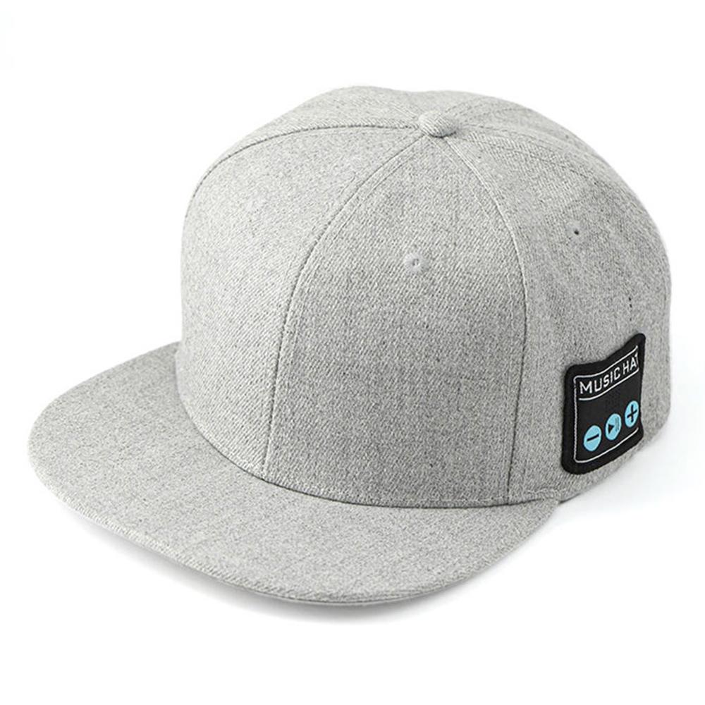 

YX2 Hat Wireless Bluetooth-compatible Earphone Music Speaker Smart Cap Grey White
