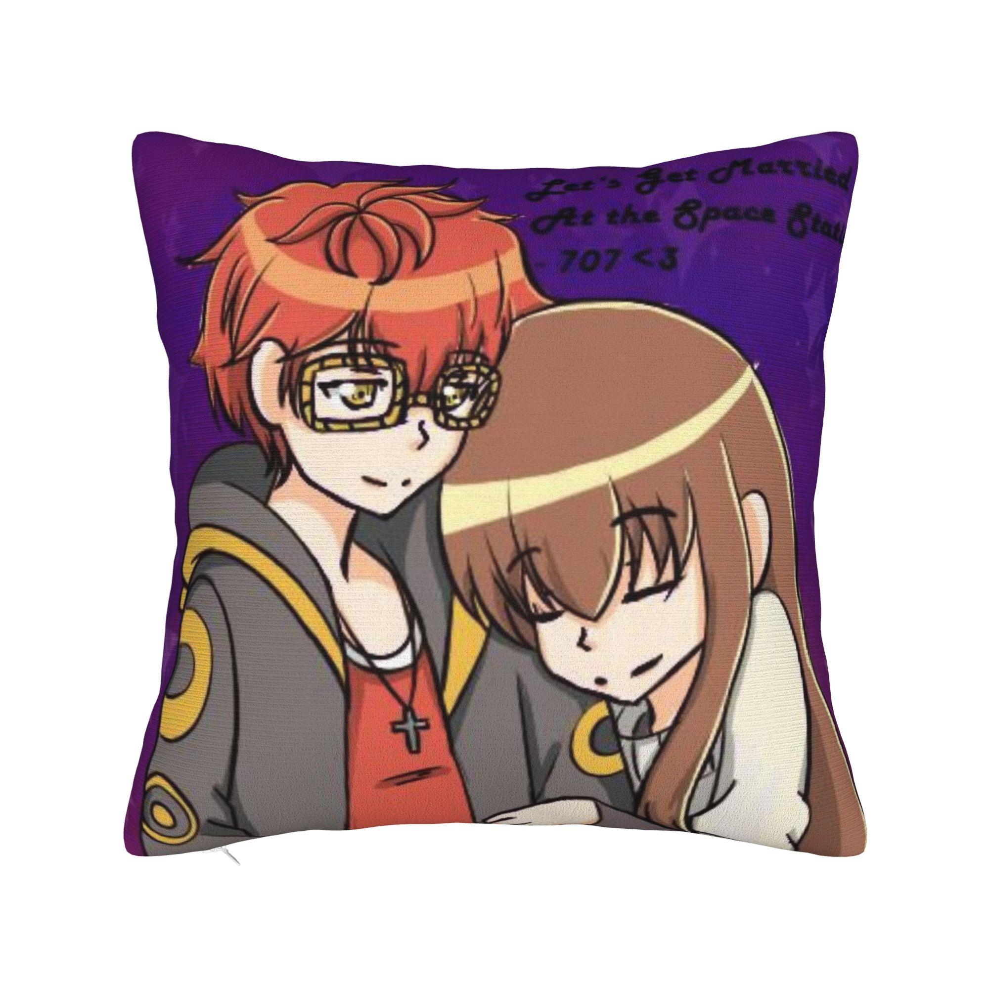707 Mystic Messenger Наволочка Смешная Наволочка Печатные Наволочки Для Дивана Машины Домашний Декор 12x12Inch