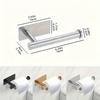 Heavy Duty Stainless Steel Toilet Paper Holder, Self-Adhesive No-Drill Wall Mount, Brushed Finish Bathroom Tissue Roll Dispenser