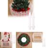Durable White Plastic Fence For Christmas Tree Decoration And Garden Holiday Display