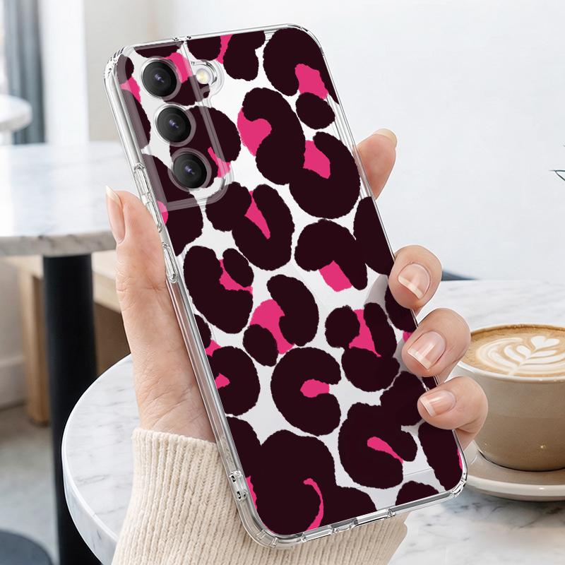 Colorful Leopard Case For Samsung S26 Ultra S25 FE S24 S23 S22 Plus S21 A15 A25 A35 A55 A16 A26 A36 A56 A17 A37 A57 5G Clear TPU Soft Cover