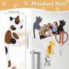 LMETJMA Cat Magnetic Refrigerator Hooks Cute Fridge Magnets Hanging Hook Fridge Magnet Sticker Animal Shaped Key Hanging Hooks