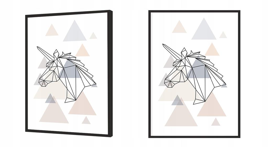 Picture poster In a frame 43x33 cm Unicorn P1187