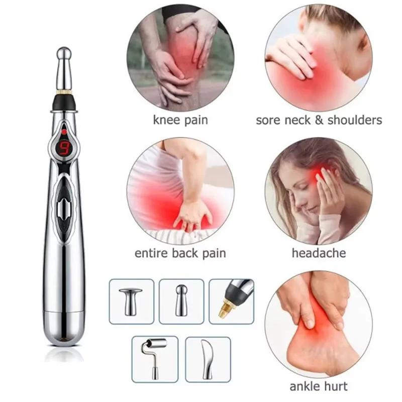 Electronic Acupuncture Pen Acupuncture Point EMS Massager Muscle Stimulator Physiotherapy Device TENS Pulse Electrostimulator Personal Health Care