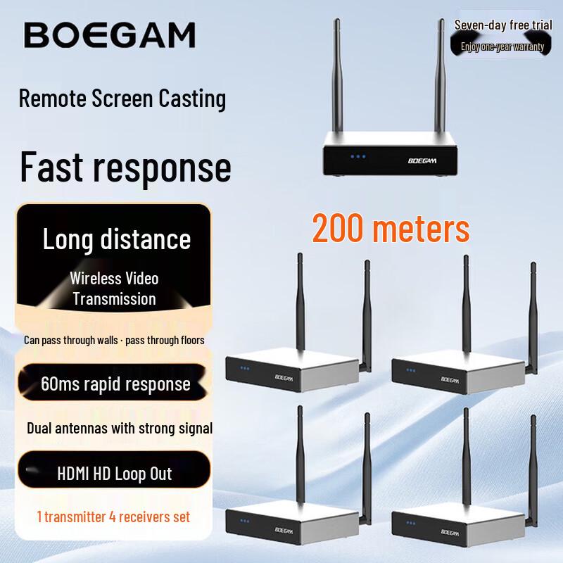 BOEGAM Wireless Screen Projector