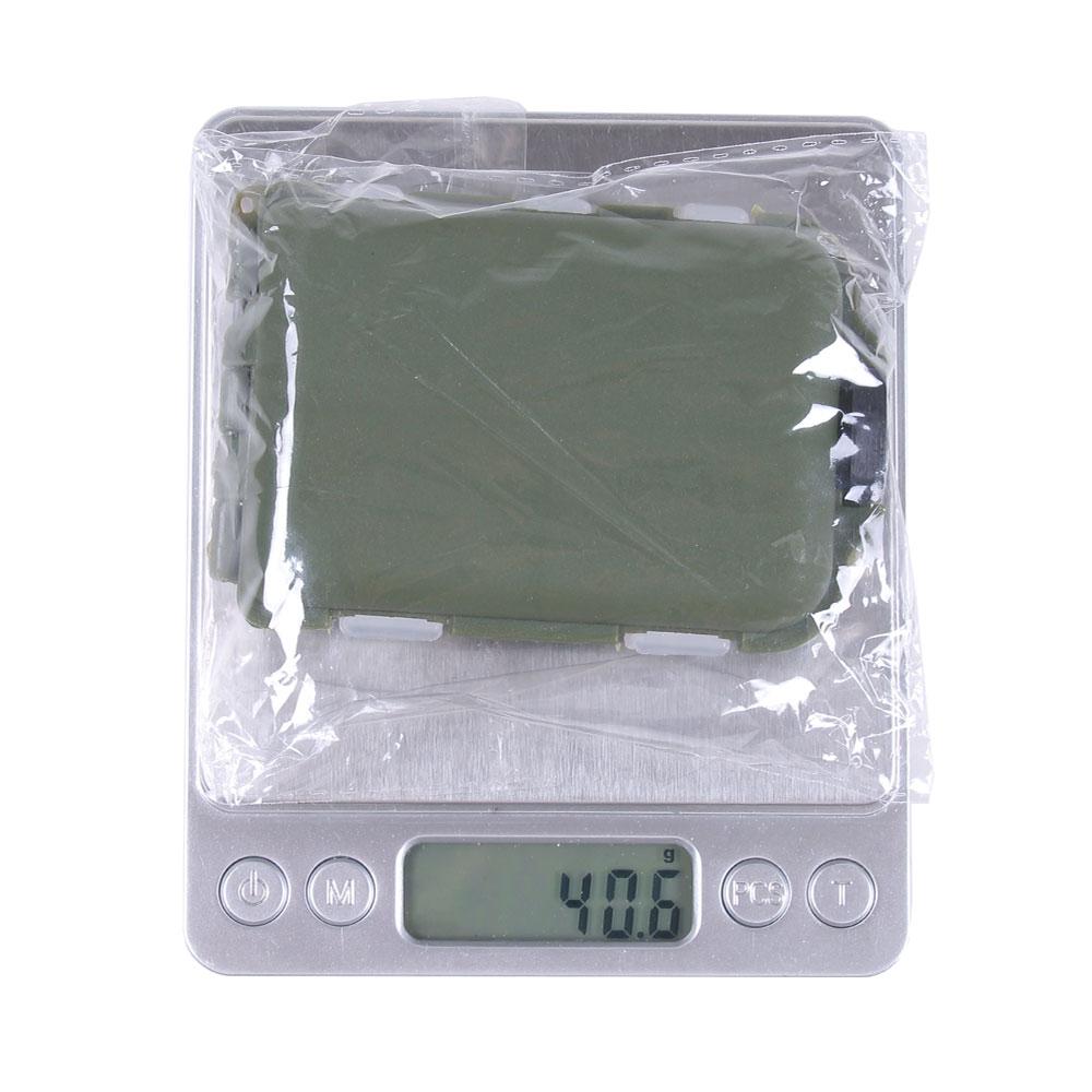 Multifunktionale organisierte 10 Fächer doppelseitig transparent sichtbar Kunststoff Angelköder Box Pesca Angelwerkzeuge