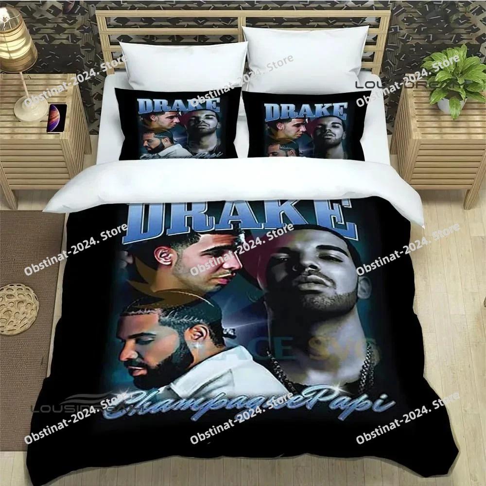 Rapper Drake 3D printed Bedding Sets exquisite bed supplies set duvet cover bed comforter set bedding set luxury birthday gift