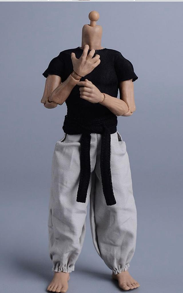 HiPlay ATStory 1/12 Scale Combat Suit 06FS047C T-Shirt, Belt, and Pants for Articulated Action Figures, Compatible with TBLeague Bodies