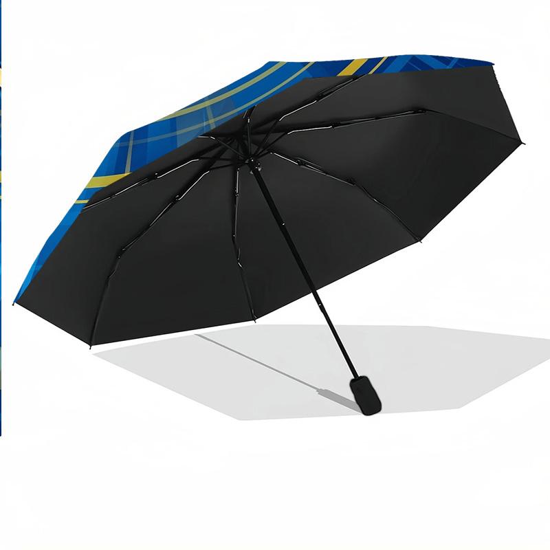 Warrington Wolves Automatic 8‑ribs Umbrella, Custom Name Text Personalized Folding Umbrella Rain Sun Gift
