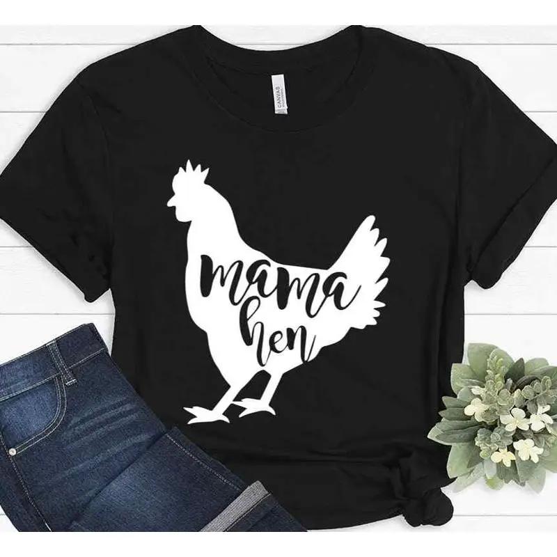 Mama Hen Crazy Chicken Lady Lover Farm Funny Mom T Shirt