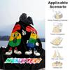 1PC Custom Name Colorful Numbers Friendship flannel blanket versatile,all-season throw suitable for the living room,bedroom,camping,travel,and gift