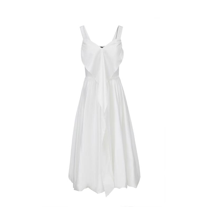 Veromoda 2025 Cotton Blend Criss-Cross Tie Pleated Tulip Dress