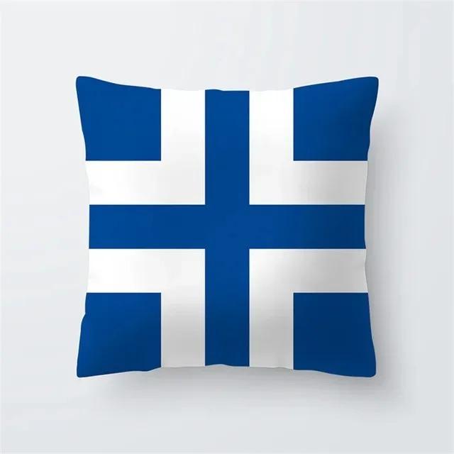 Home Living Room Sofa Car Interior Decorative Pillowcase Sailboat Anchor Marine Life Printed Cushion Pillowcase