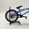 1:8 Mini Model Alloy Bicycle With Parking Rack Diecast Decoration Metal Mountain Finger Blue Bmx Bike Simulation Gifts Boys Toys