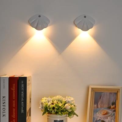1 pz luce notturna con sensore di movimento USB ricaricabile per cucina camera da letto murale soggiorno sensore illuminazione interna lampada da parete