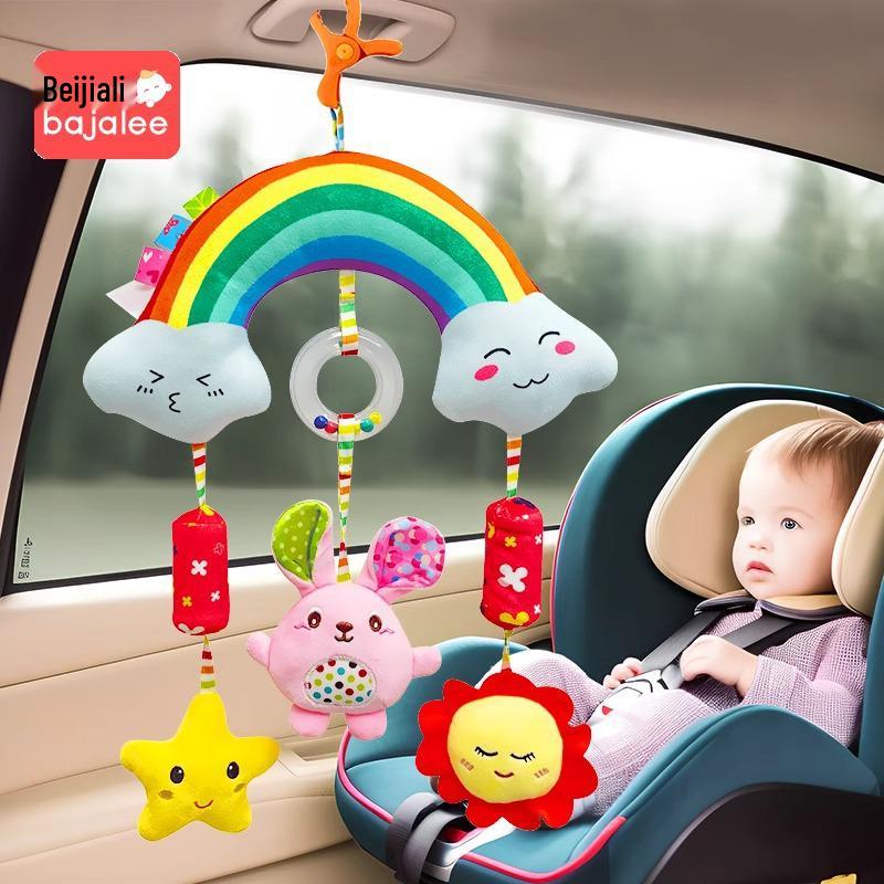 Beijiali Rainbow Stroller Pendant Wind Chime - Educational Newborn Baby Toy (0-1 Year)