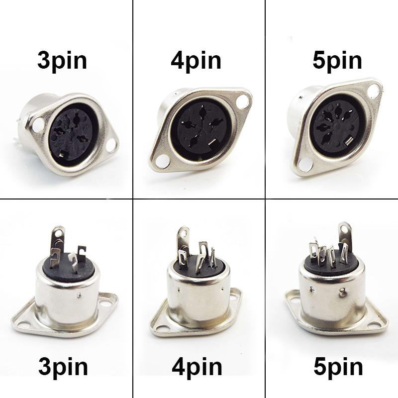 Computer Keyboard Plug 3P 4P 5P 6P 7P 8P DIN S Terminal Connector Female Socket MounTerminal Connector SOLDER