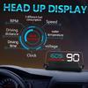Car Head up display, Head Up Display High Definition Speedometer Car Diagnostic Tool OBD  Fault Code Elimination Safe