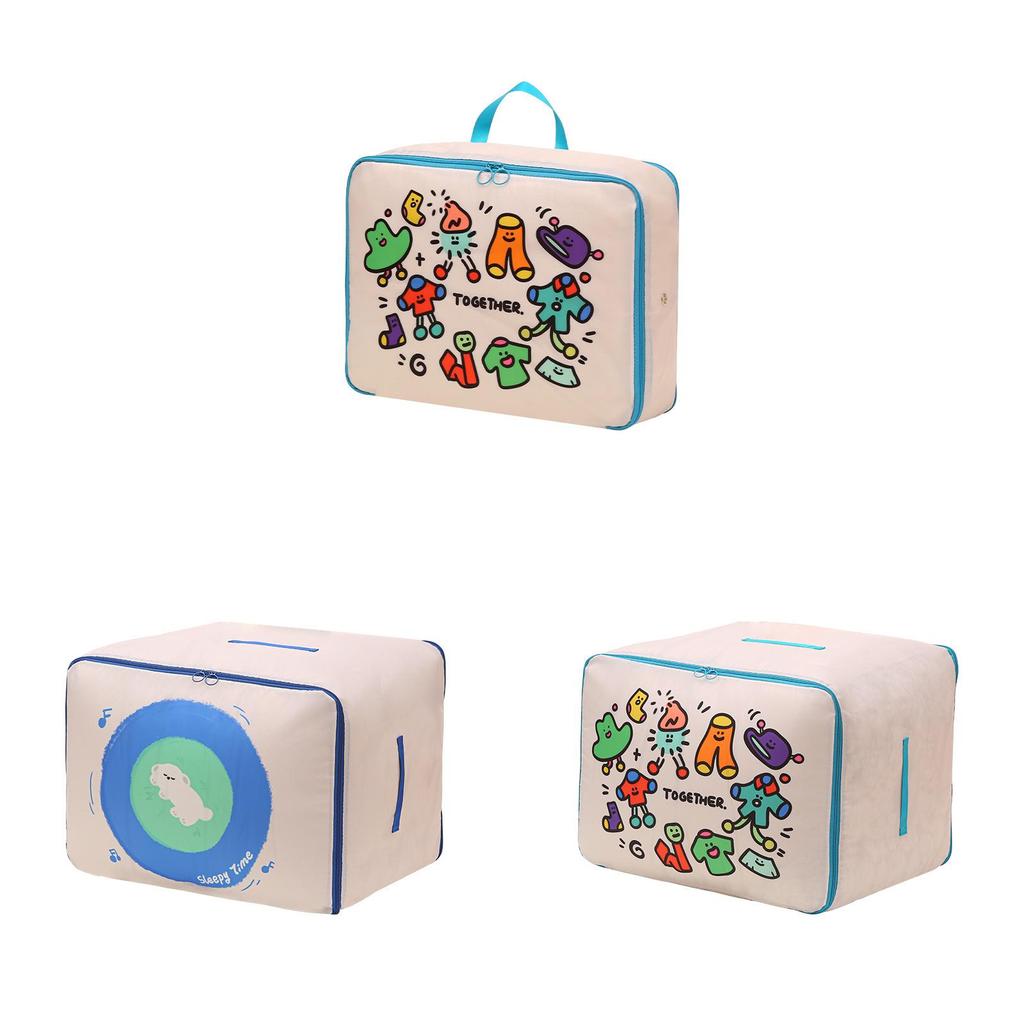 Moe Fun Kids Cartoon Quilt Bag With Foldable Design For Moving And Home Use