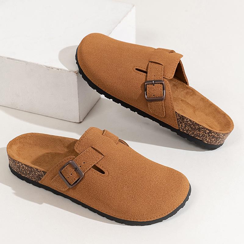 Grenzüberschreitende Bokeng Herren Trendige Dicksohlen-Slipper: Komfort Strand- & Outdoor Halbsandalen für Paare