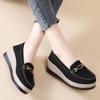 Fashion New large size women's shoes suede thick bottom set foot a slip-on sponge bottom mother shoes casual sports women's shoes