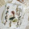 1pc/6pc Encounter the Long Corridor Series Long Strip Flower Frame Handbook DIY Decorative Stickers Student Handbook Materials