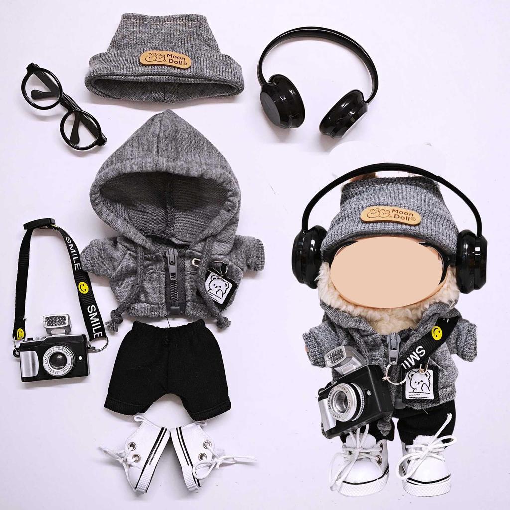 Fashion Style Set for Dolls 17cm Blanket Doll Doll Toy Clothes and Accessories Set of 7 Not Included Apparel [HXLGR] 15-17cm - Clothes, (Doll Only)